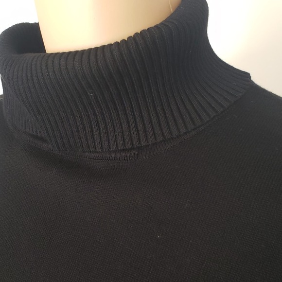 Retrology‎ Black Turtleneck Sweater Long Sleeve Pull On Size PM - Picture 8 of 11